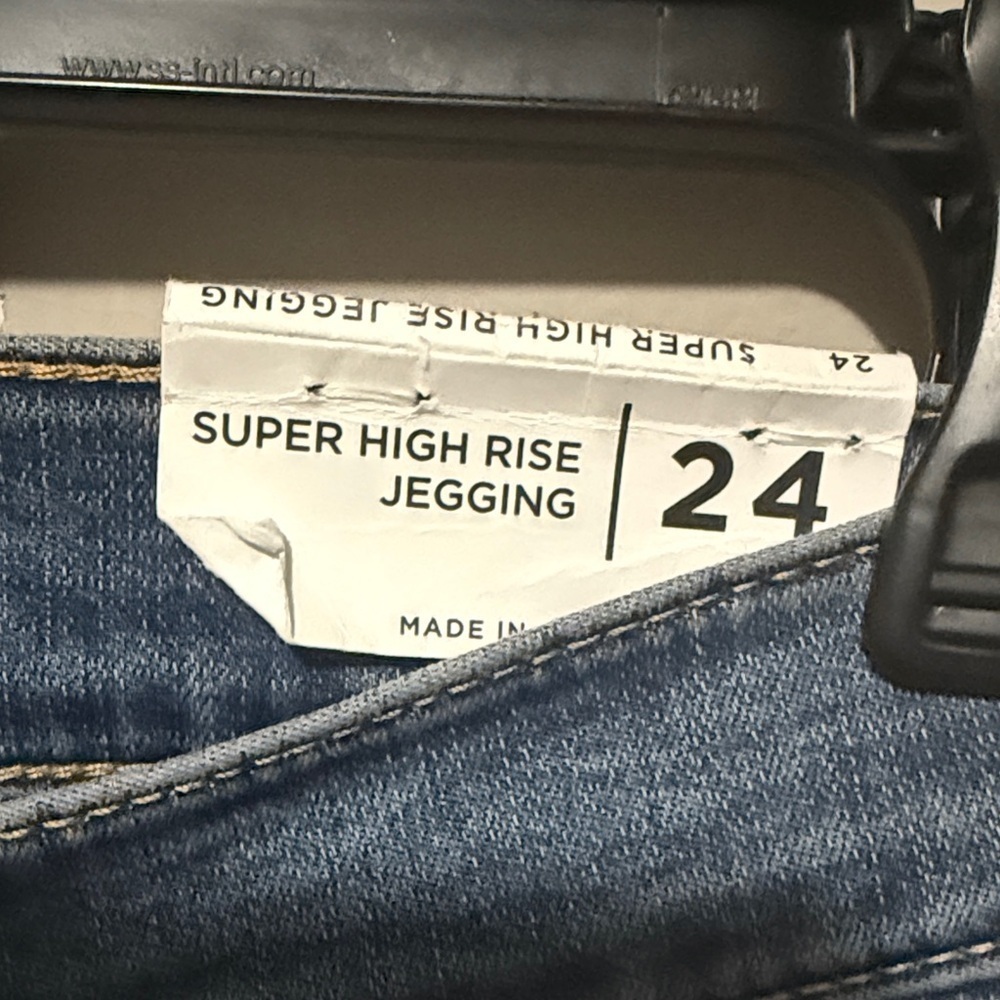 PacSun High Rise Dark Blue Jean Jeggings NWT - Picture 2 of 6